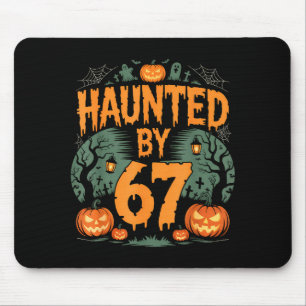 Haunted By 67 Meme Halloween Pumpkin  Mouse Pad