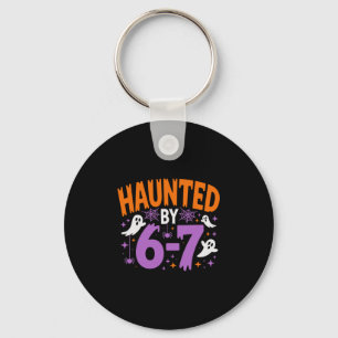 Haunted By 67 Six Seven Meme Keychain