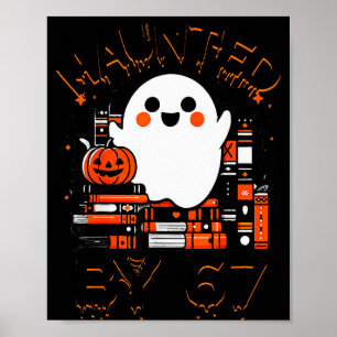 Haunted By 67 - Teacher Boo Ghost Pumpkin Hallowee Poster