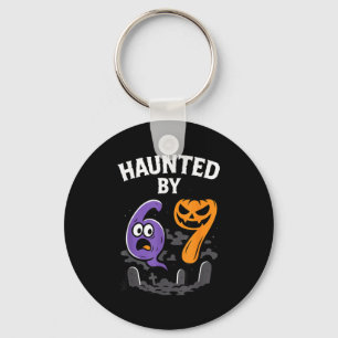 Haunted By 67 – Y Ghost And Pumpkin Halloween Cost Keychain