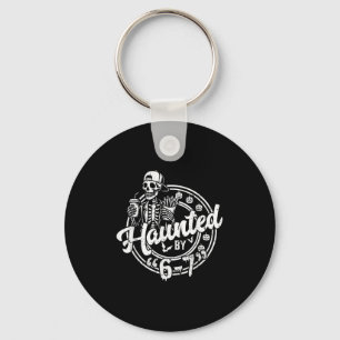 Haunted By 6 7 Funny Halloween Six Seven 67 Meme M Keychain