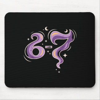 Haunted By 6-7 Smoke Girls Witch Halloween Mouse Pad
