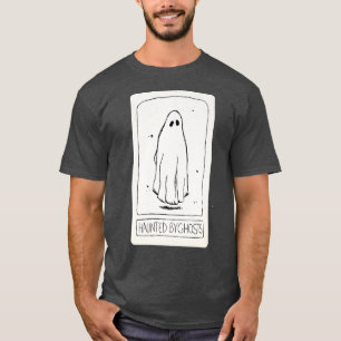Haunted By Ghosts Minimalistic Halloween Tarot Car T-Shirt