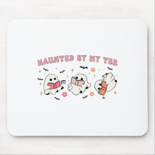 Haunted By My Tbr Funny Halloween Outfit Costumes  Mouse Pad