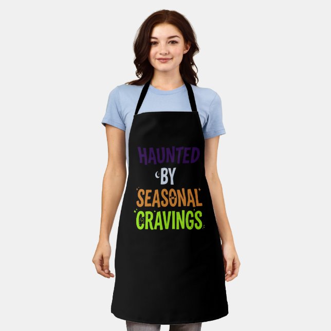 Haunted By Seasonal Cravings Apron (Worn)