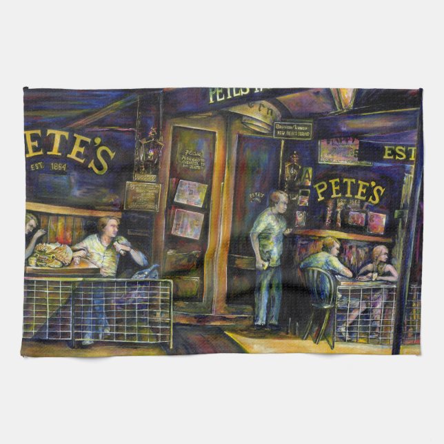 Haunted by the Amorphous Shape of Shadows Kitchen Towel (Horizontal)