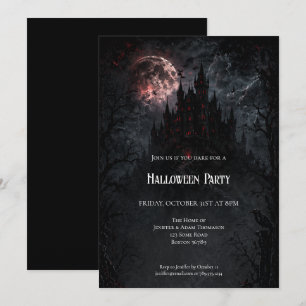 Haunted Castle Halloween Party invitation