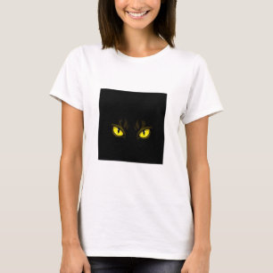 Haunted Cat Eyes – Spooky Halloween Woman T-shirt