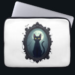 Haunted Cat Mirror Laptop Sleeve<br><div class="desc">Haunted Cat Mirror</div>