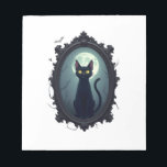 Haunted Cat Mirror Notepad<br><div class="desc">Haunted Cat Mirror</div>
