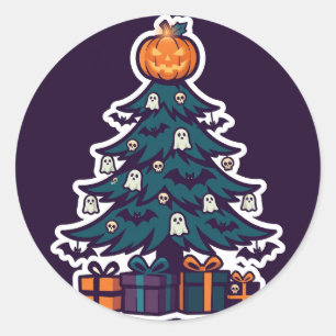 Haunted Christmas Tree Sticker