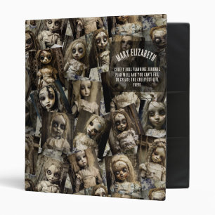 Haunted Doll 3-Ring Binder   Creepy Cute Journal