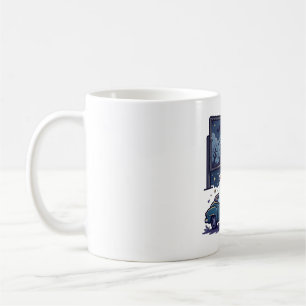 Haunted Drive-In Movie Ghost Halloween Art Coffee Mug