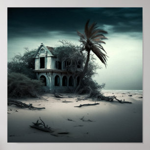 'Haunted Dumas Beach 1' Poster