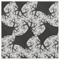 Haunted Forest Fractal Patterned Craft Fabric