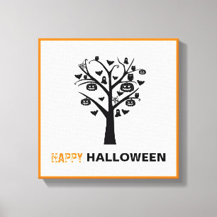 Haunted Forest, Halloween Canvas Print