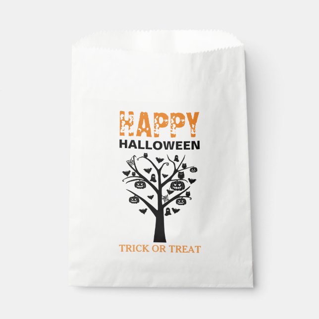 Haunted Forest Halloween Favor Sacs (Devant)