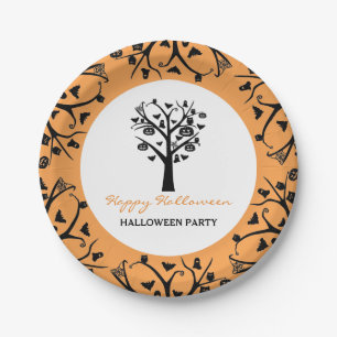 Haunted Forest, Halloween Paper Plate