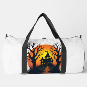 Haunted Forest � Spooky Halloween Nature Tee Duffle Bag