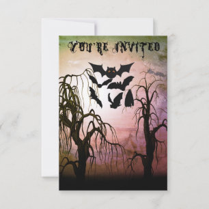 Haunted Forest Teen Halloween Party Invitation