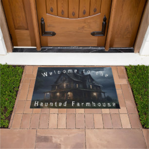 Haunted Framhouse Welcome Mat