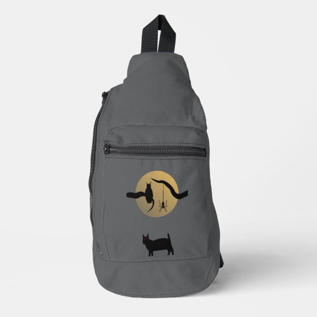 Haunted Full Moon Sling Bag (Front)