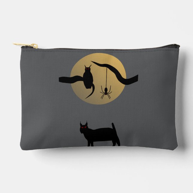 Haunted Full Moon Small Pouch Bag (Front)