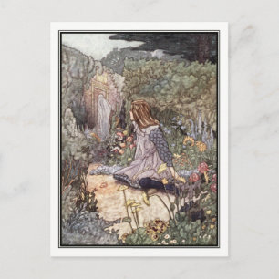 Haunted Garden by Charles Robinson Postcard