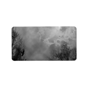 Haunted Gothic Sky Address Labels