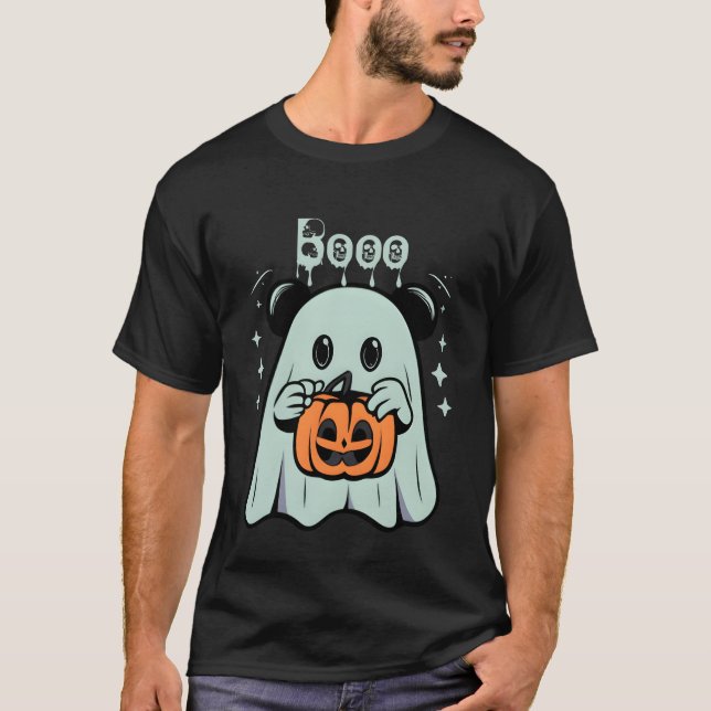 Haunted Halloween boo gift T-Shirt (Front)