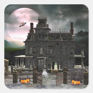 Haunted Halloween House 2 Sticker
