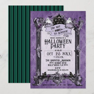 Haunted Halloween House Party Invitation