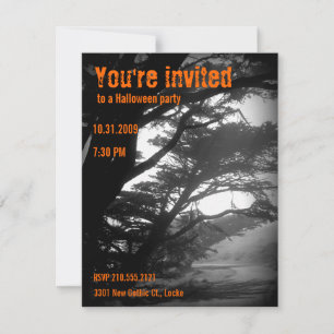 Haunted Halloween Invitations