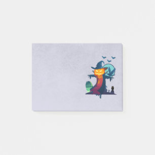 Haunted Halloween Pumpkin Head Scarecrow Spooky Post-it Notes
