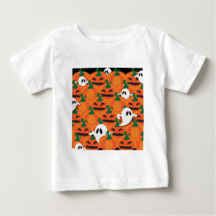 Haunted Halloween Pumpkin Patch Ghosts Baby T-Shirt