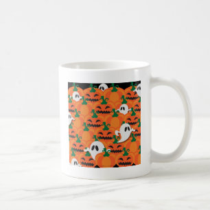 Haunted Halloween Pumpkin Patch Ghosts Coffee Mug