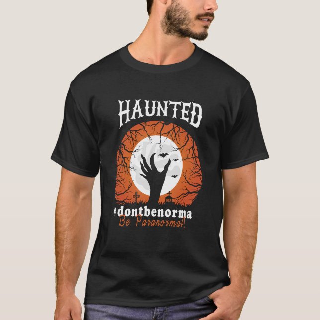 "Haunted Halloween Scarewear T-Shirt – Spooky Cree (Front)