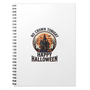 Haunted Halloween Shirt With Spooky Manor Art_1 Notebook