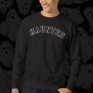 Haunted Halloween Typography Sweatshirt