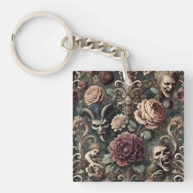 Haunted Harmonics – Gothic Victorian  Keychain (Front)