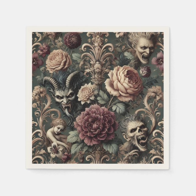 Haunted Harmonics – Gothic Victorian  Napkin (Front)
