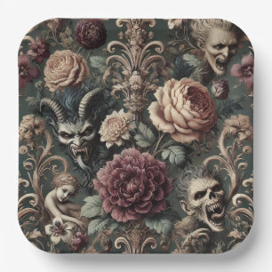 Haunted Harmonics – Gothic Victorian  Paper Plate