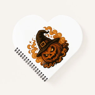 Haunted Harvest – Double-Sided Halloween Pumpkin & Notebook