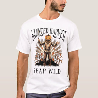 Haunted Harvest Pumpkin Scarecrow T-Shirt