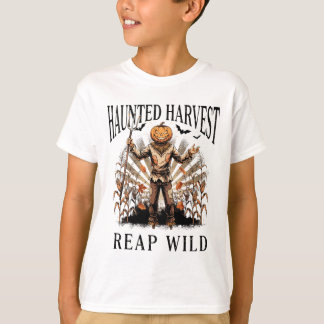 Haunted Harvest Pumpkin Scarecrow T-Shirt