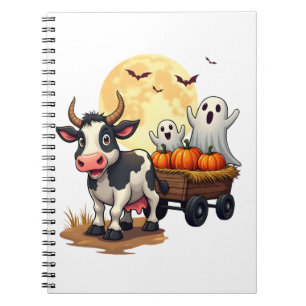 Haunted Hayride Cow Notebook