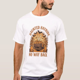 Haunted Hayride No Way Back Halloween Tee