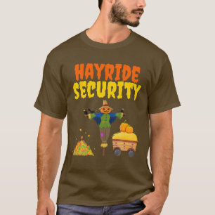 Haunted Hayride Security Funny Mom Dad Men Women H T-Shirt