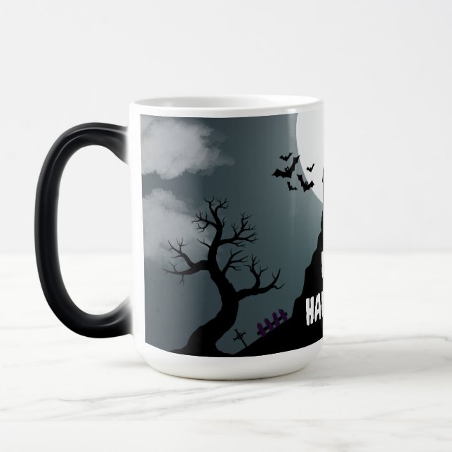 Haunted Hill – Halloween Magic Mug (Left)