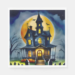 Haunted Hollow & Moon   Napkin